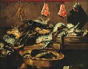 Frans Snyders Fish stall USA oil painting artist